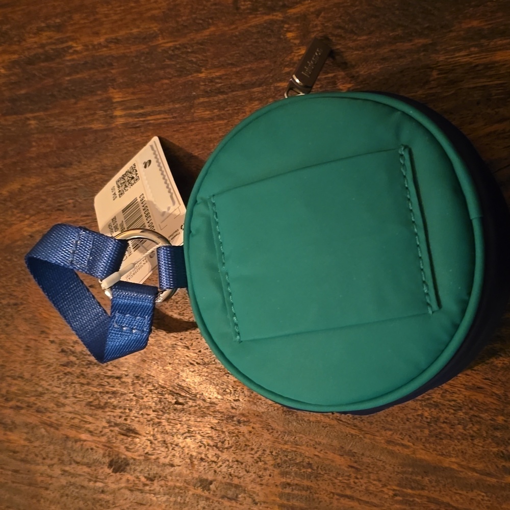 Lululemon Navy Round Zip Pouch with Strap - Picture 6 of 6